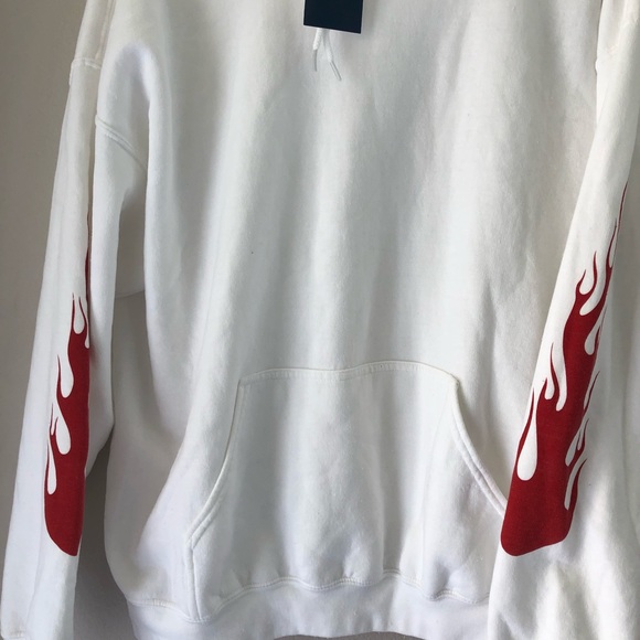 Brandy Melville Christy Flames Hoodie - Picture 3 of 4